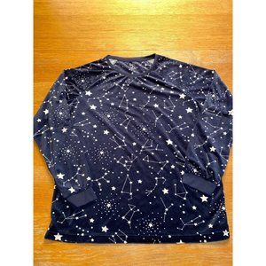 Primark Stars Pattern Pajama Top-S